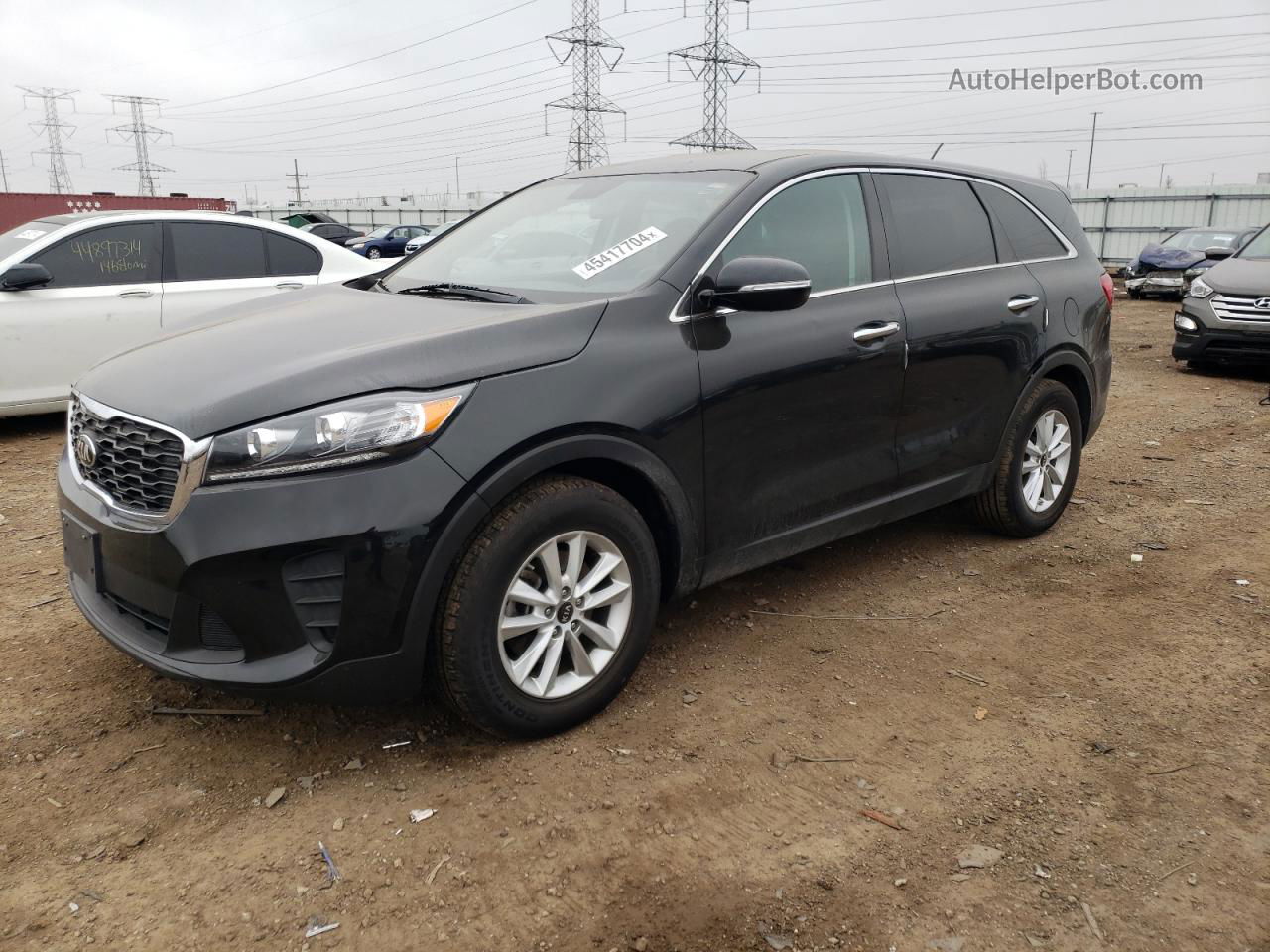 2020 Kia Sorento S Черный vin: 5XYPG4A51LG611861