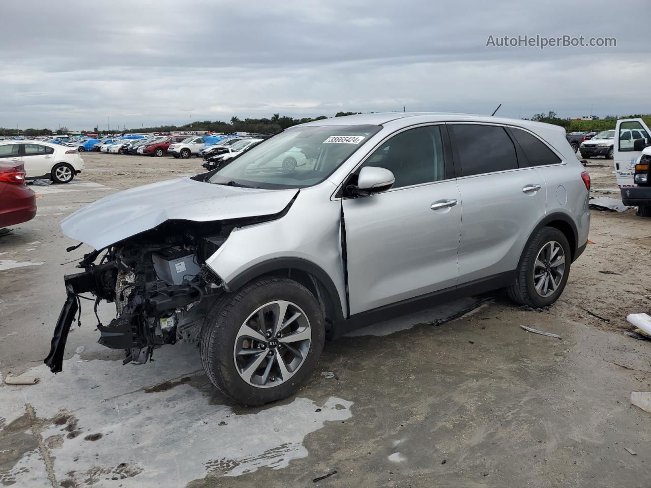 2020 Kia Sorento S Silver vin: 5XYPG4A51LG670683