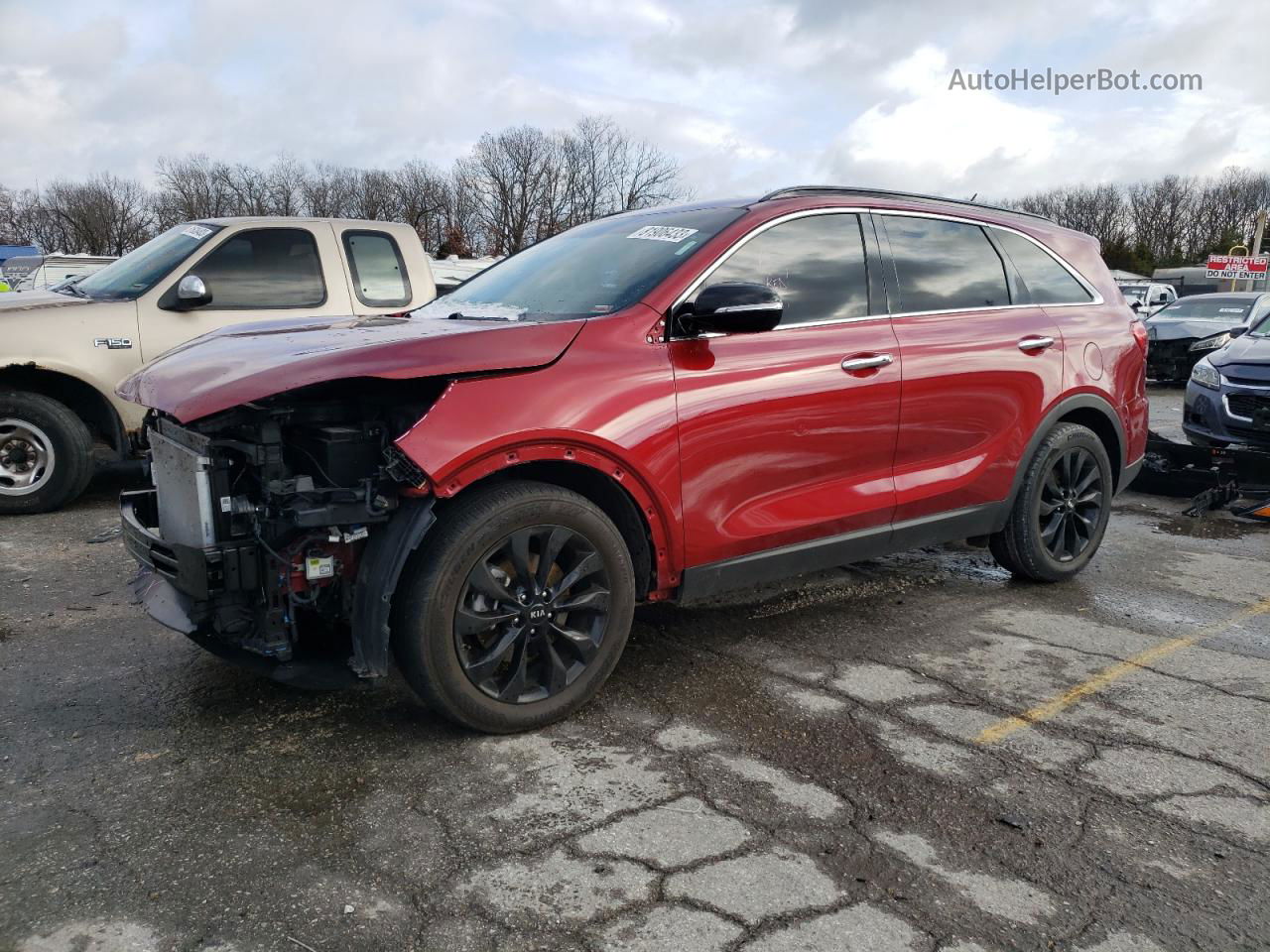 2020 Kia Sorento S Red vin: 5XYPG4A51LG694305