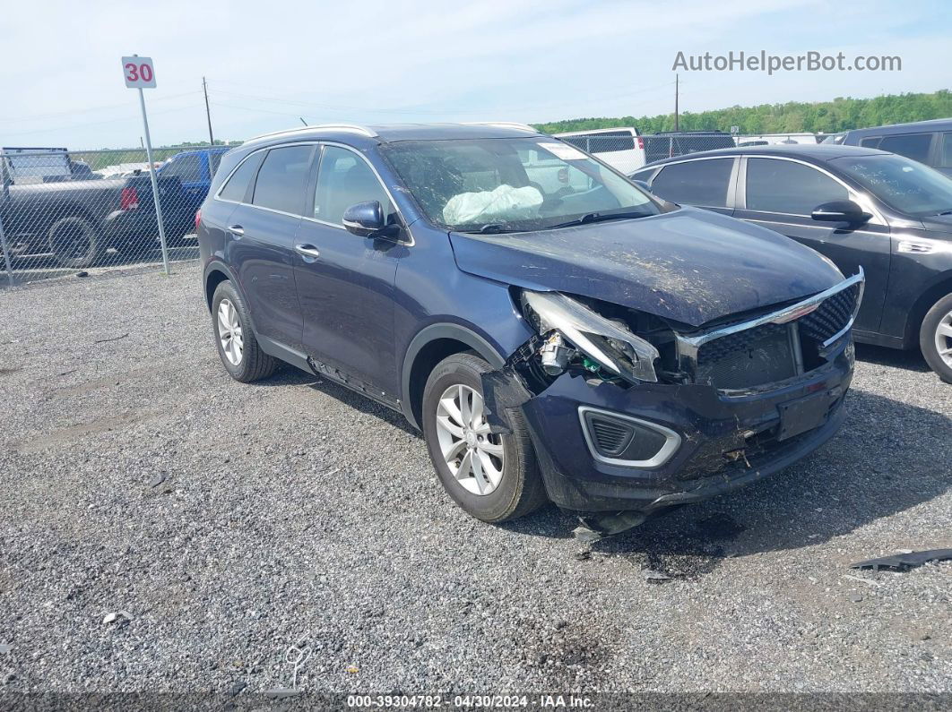 2018 Kia Sorento 3.3l Lx Синий vin: 5XYPG4A52JG360958