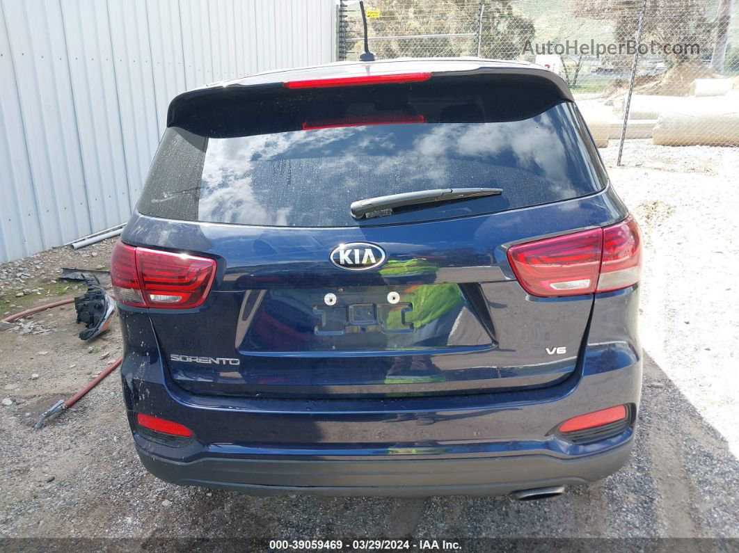 2020 Kia Sorento 3.3l Lx Dark Blue vin: 5XYPG4A52LG616650