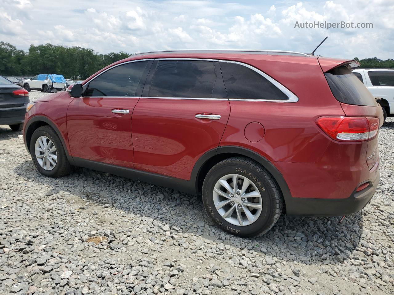 2017 Kia Sorento Lx Red vin: 5XYPG4A53HG224557