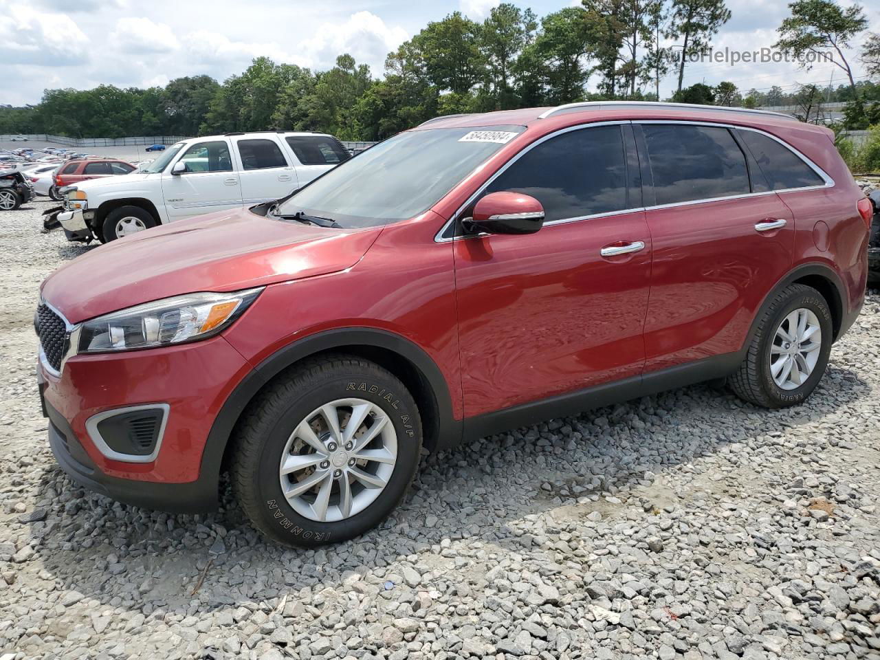 2017 Kia Sorento Lx Red vin: 5XYPG4A53HG224557