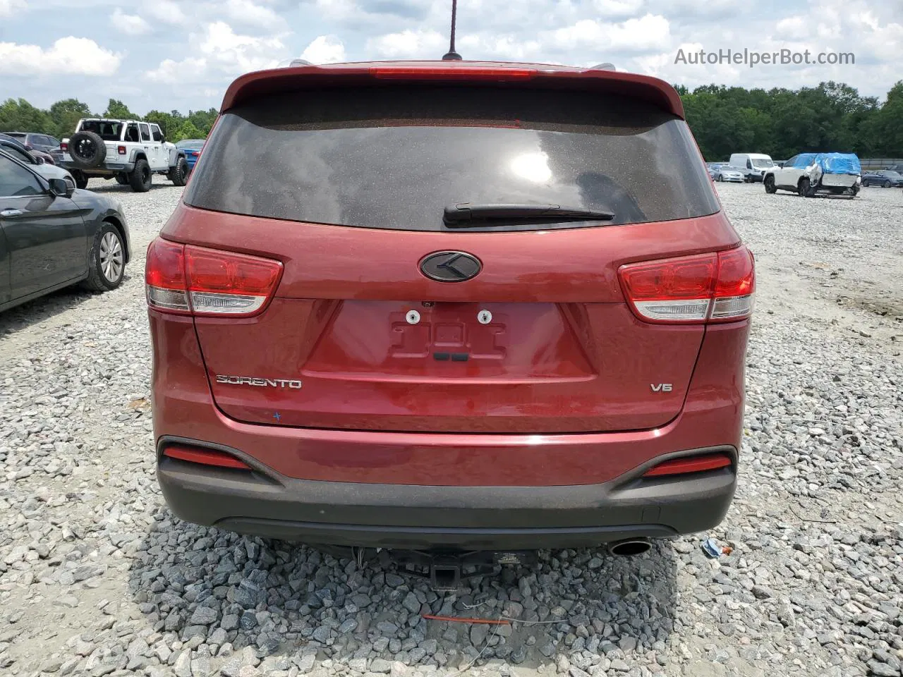 2017 Kia Sorento Lx Red vin: 5XYPG4A53HG224557