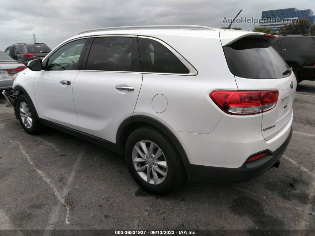 2018 Kia Sorento Lx V6 White vin: 5XYPG4A53JG388106