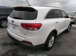 2018 Kia Sorento Lx V6 White vin: 5XYPG4A53JG388106