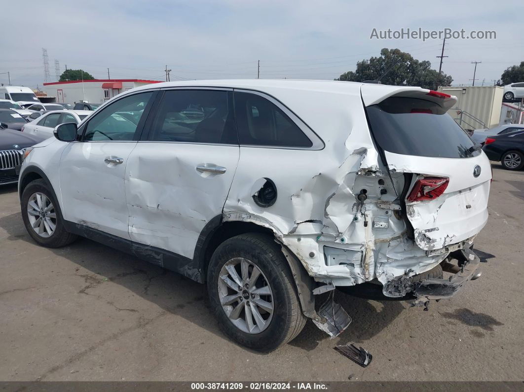 2020 Kia Sorento 3.3l Lx White vin: 5XYPG4A53LG622179