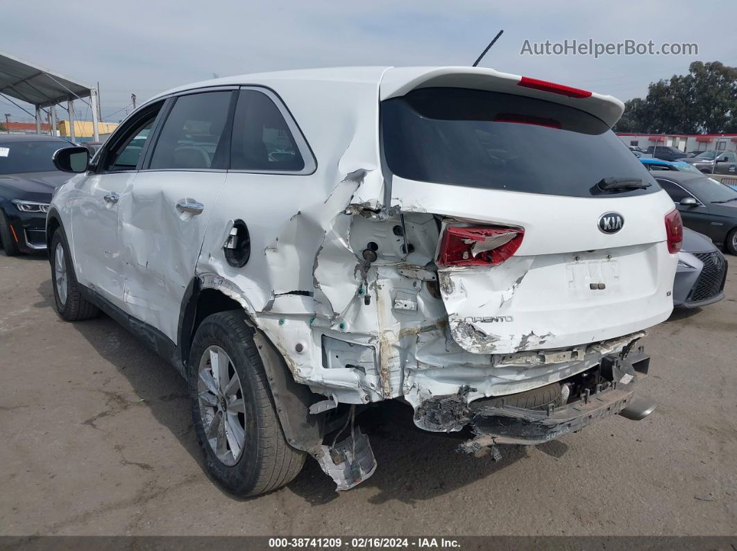 2020 Kia Sorento 3.3l Lx White vin: 5XYPG4A53LG622179