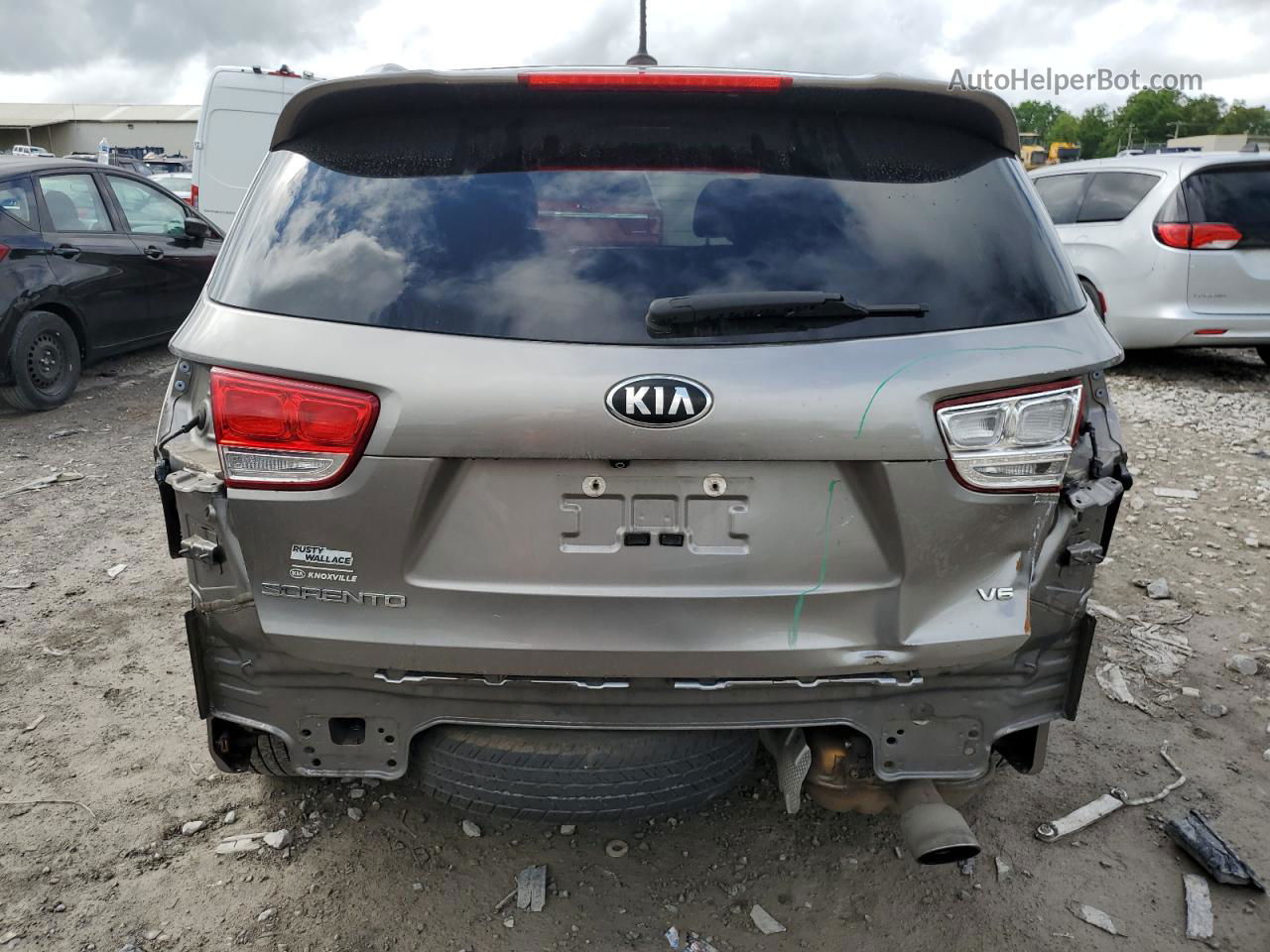 2018 Kia Sorento Lx Gray vin: 5XYPG4A54JG359701