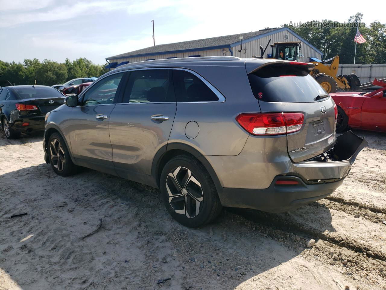 2018 Kia Sorento Lx Gray vin: 5XYPG4A54JG401087