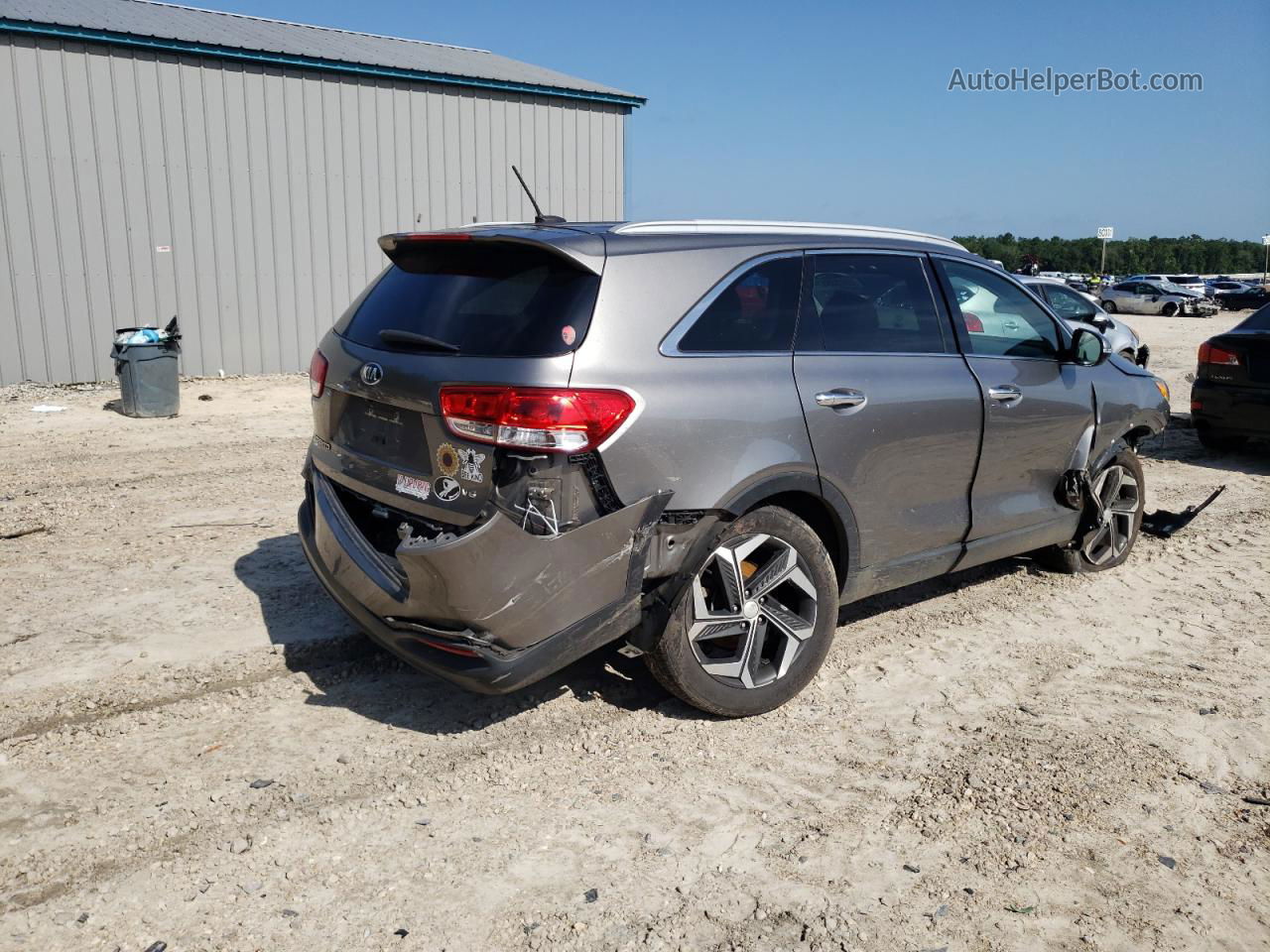 2018 Kia Sorento Lx Gray vin: 5XYPG4A54JG401087