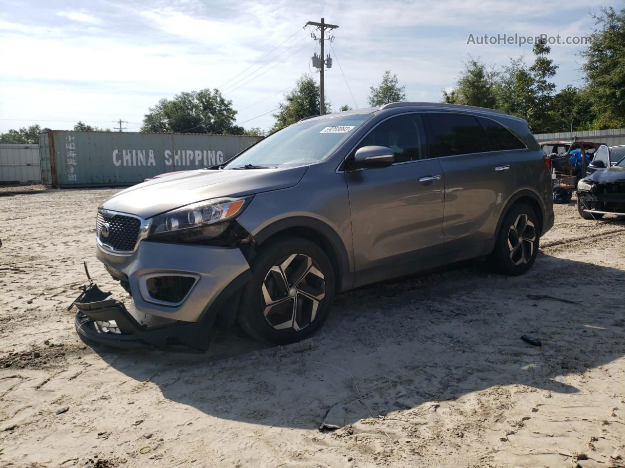 2018 Kia Sorento Lx Gray vin: 5XYPG4A54JG401087