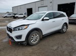 2018 Kia Sorento Lx White vin: 5XYPG4A54JG404524