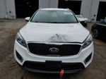 2018 Kia Sorento Lx White vin: 5XYPG4A54JG404524