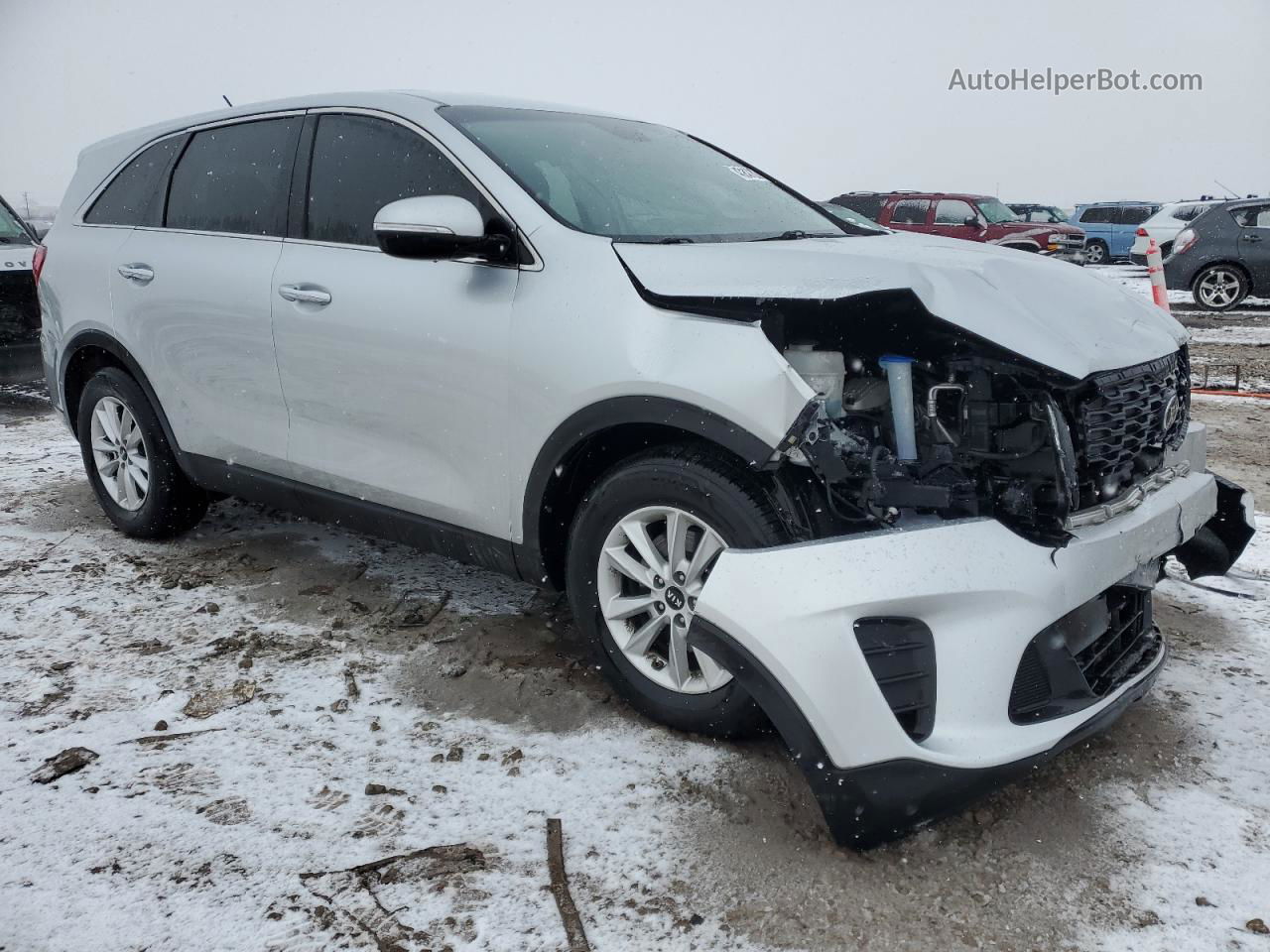 2020 Kia Sorento S Silver vin: 5XYPG4A54LG668913