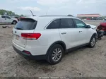 2017 Kia Sorento 3.3l Lx White vin: 5XYPG4A55HG195983