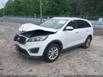 2017 Kia Sorento 3.3l Lx White vin: 5XYPG4A55HG195983