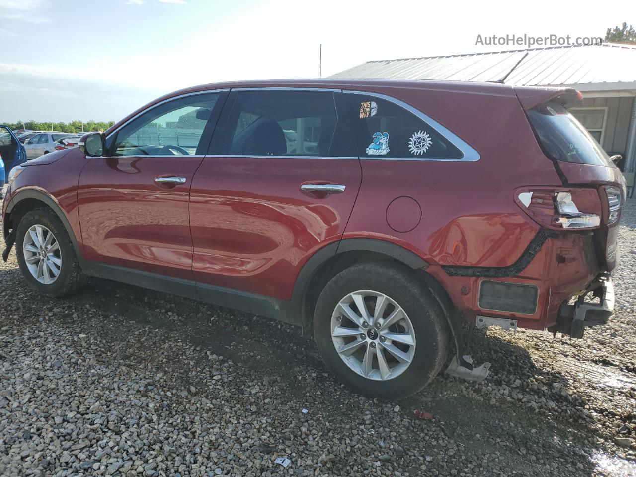 2020 Kia Sorento S Maroon vin: 5XYPG4A55LG632759