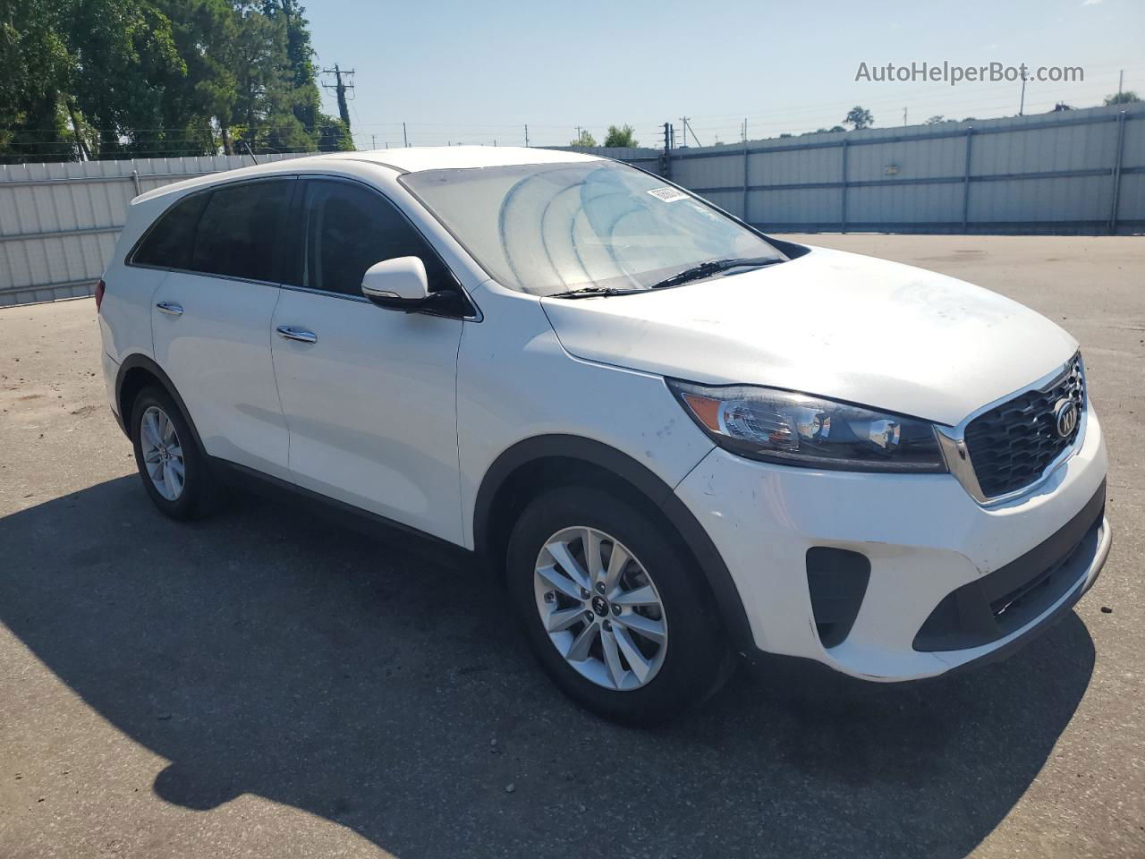 2020 Kia Sorento S White vin: 5XYPG4A55LG670265