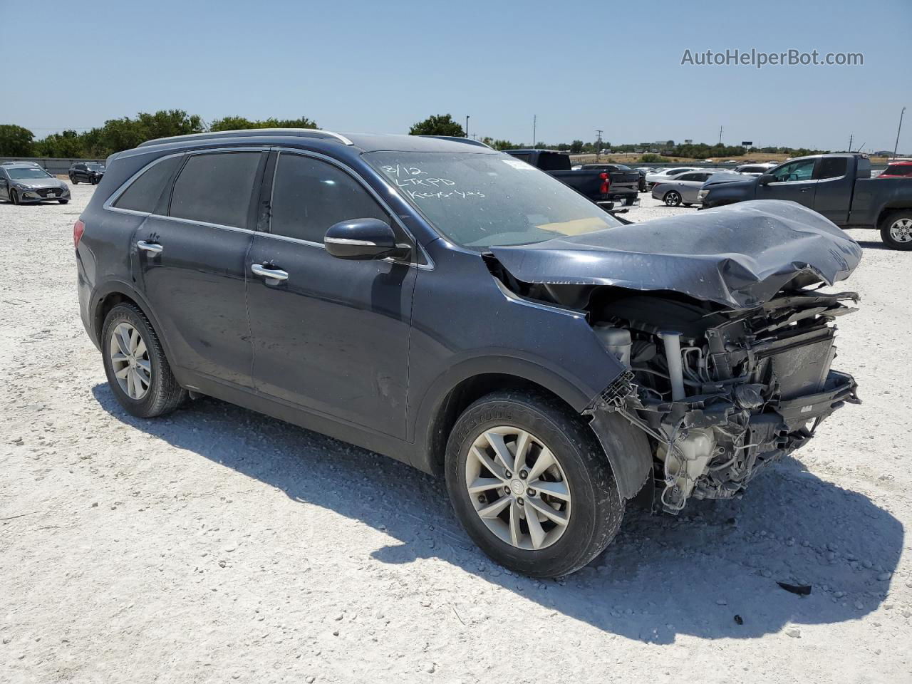 2017 Kia Sorento Lx Синий vin: 5XYPG4A56HG207655