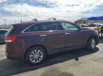 2017 Kia Sorento Lx Burgundy vin: 5XYPG4A56HG285904