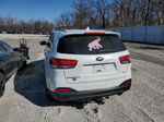 2018 Kia Sorento Lx White vin: 5XYPG4A56JG405500