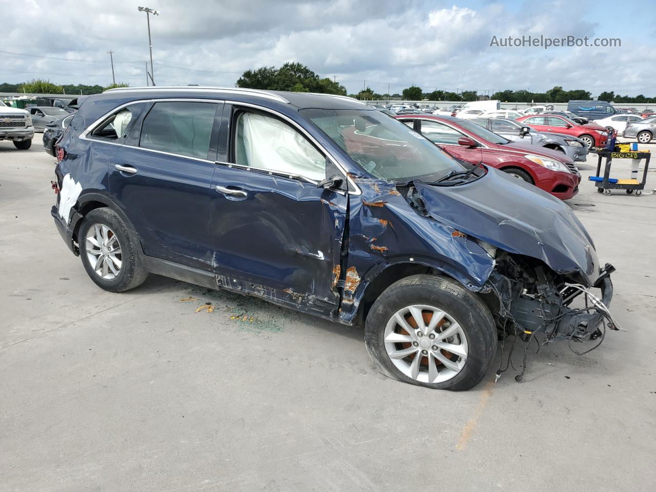 2018 Kia Sorento Lx Blue vin: 5XYPG4A57JG394149