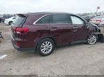 2020 Kia Sorento Lx V6 Burgundy vin: 5XYPG4A57LG619236