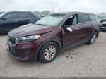 2020 Kia Sorento Lx V6 Бордовый vin: 5XYPG4A57LG619236