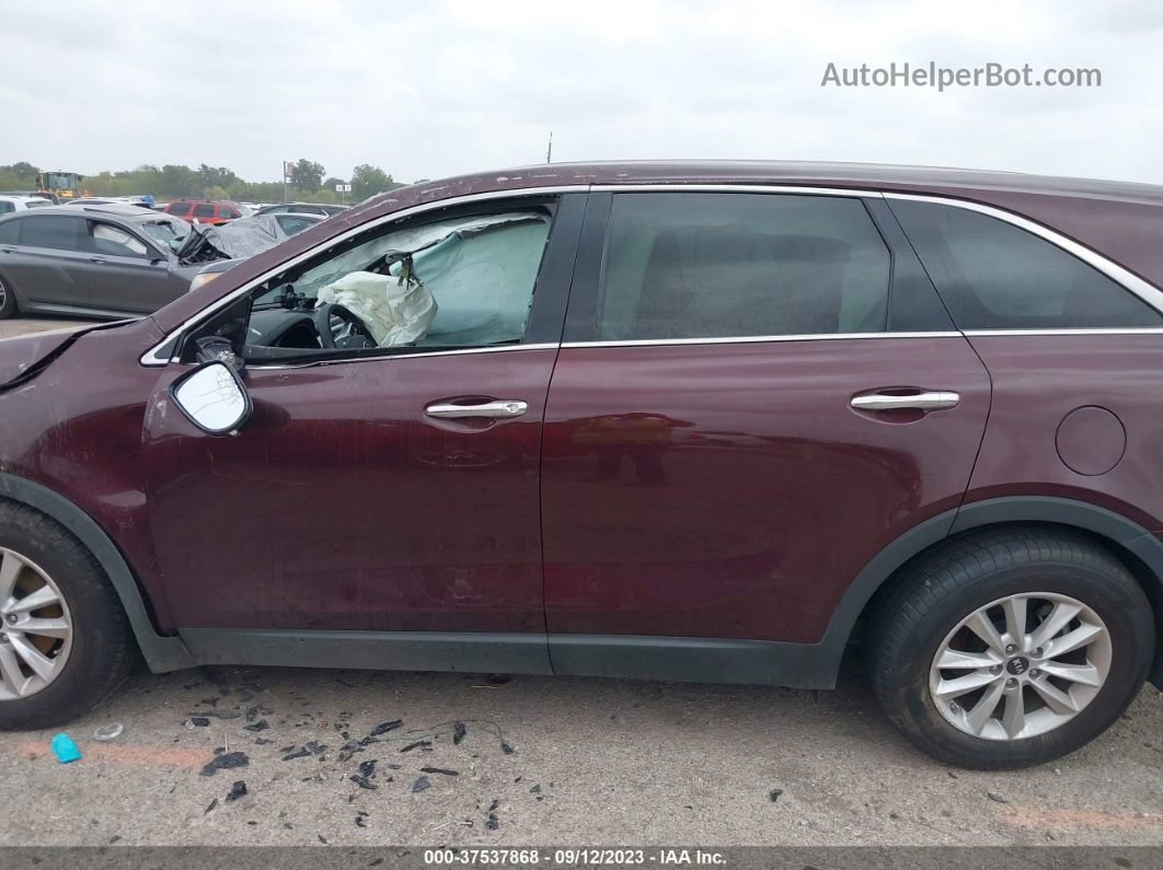 2020 Kia Sorento Lx V6 Burgundy vin: 5XYPG4A57LG619236