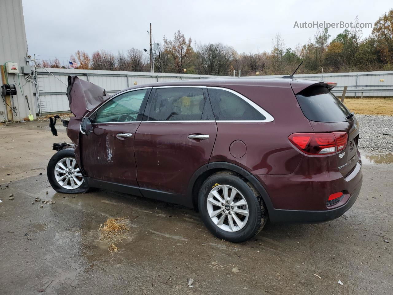 2020 Kia Sorento S Burgundy vin: 5XYPG4A57LG625909