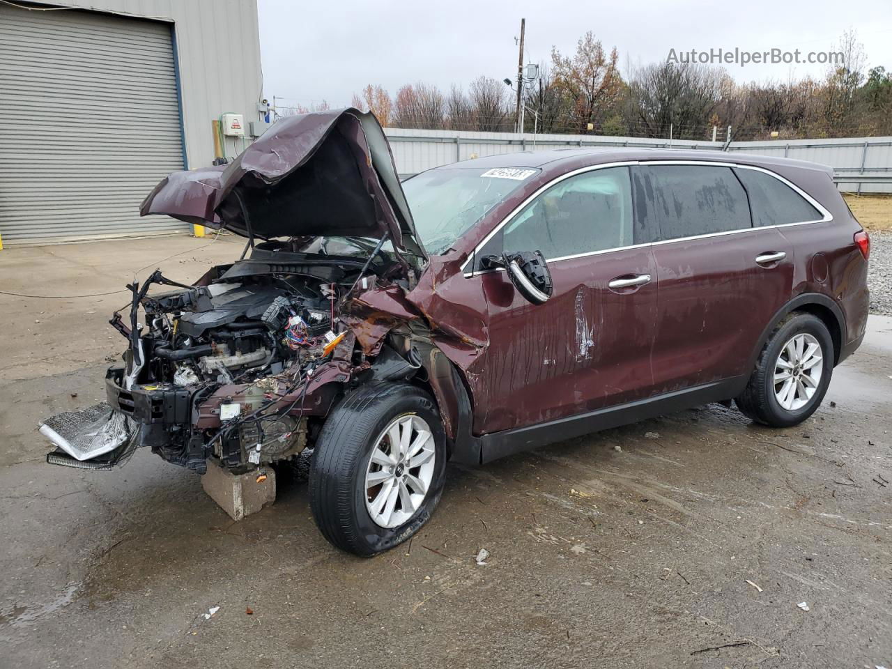 2020 Kia Sorento S Burgundy vin: 5XYPG4A57LG625909