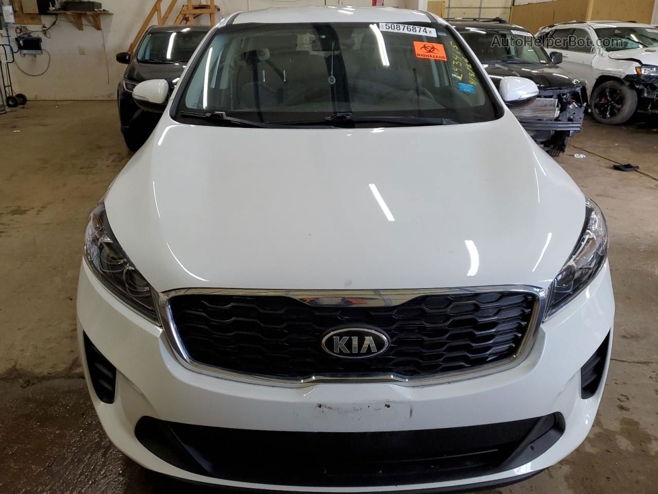 2020 Kia Sorento S White vin: 5XYPG4A57LG678724