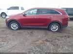 2017 Kia Sorento Lx V6 Red vin: 5XYPG4A58HG208113