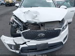 2017 Kia Sorento 3.3l Lx White vin: 5XYPG4A58HG307076