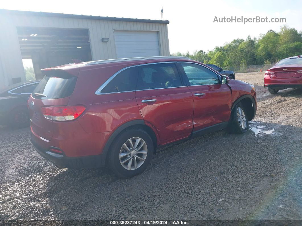 2017 Kia Sorento 3.3l Lx Red vin: 5XYPG4A59HG236289