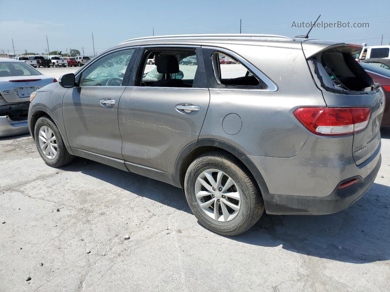 2018 Kia Sorento Lx Gray vin: 5XYPG4A59JG351027