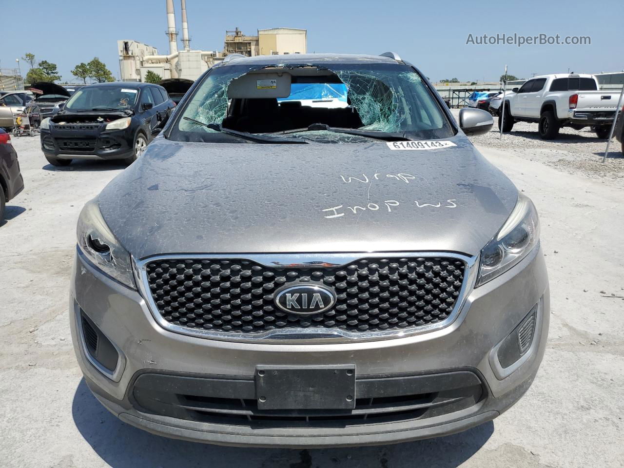 2018 Kia Sorento Lx Gray vin: 5XYPG4A59JG351027