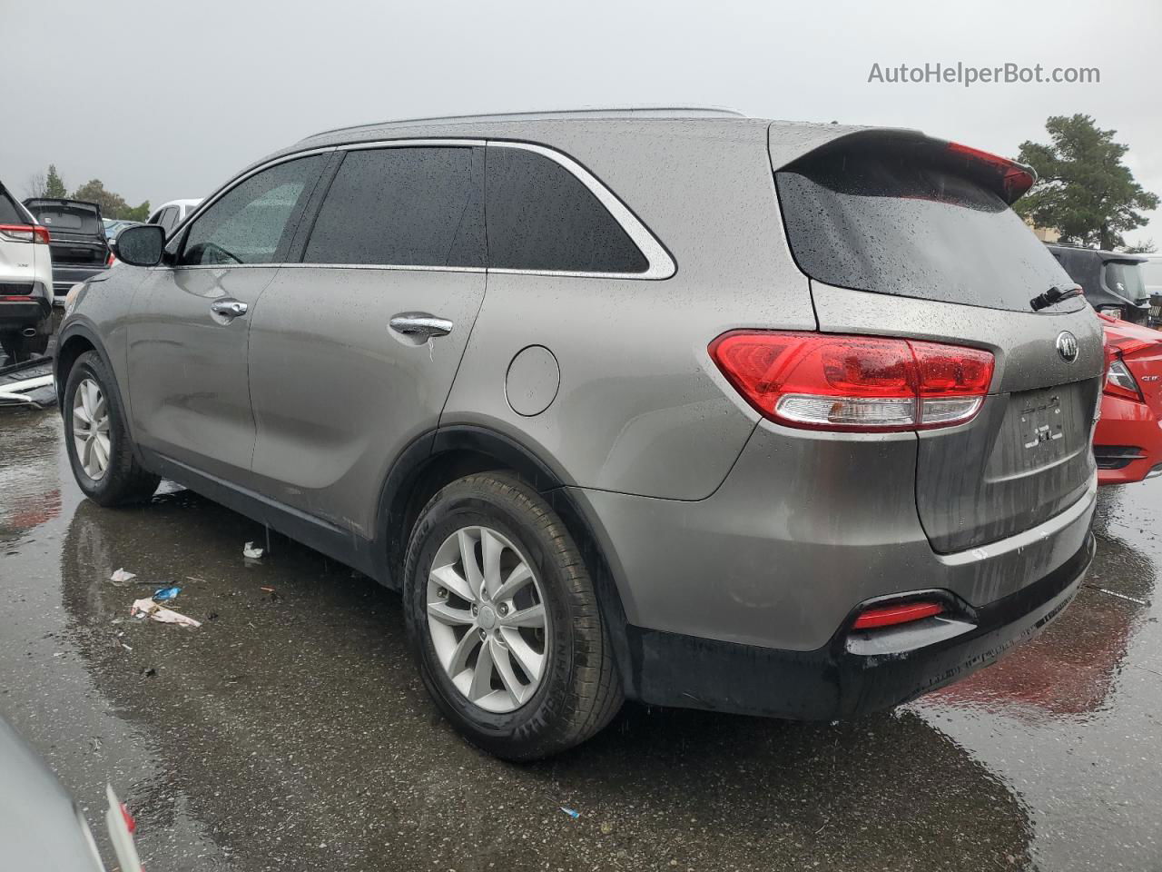 2018 Kia Sorento Lx Gray vin: 5XYPG4A59JG356857