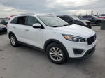 2018 Kia Sorento Lx White vin: 5XYPG4A59JG403997