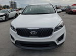 2018 Kia Sorento Lx White vin: 5XYPG4A59JG403997