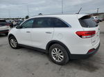 2018 Kia Sorento Lx White vin: 5XYPG4A59JG403997