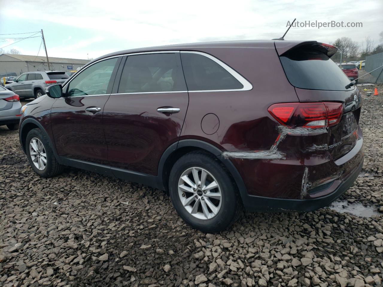 2020 Kia Sorento S Burgundy vin: 5XYPG4A59LG631890