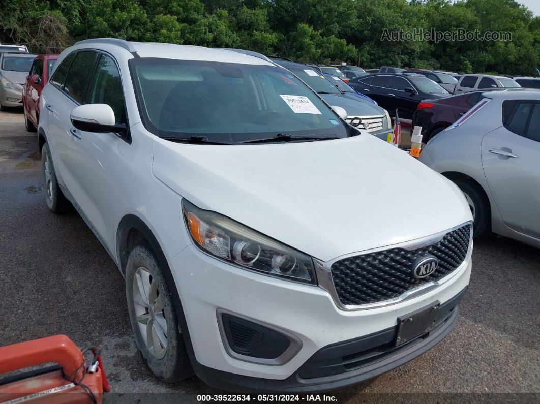 2017 Kia Sorento 3.3l Lx White vin: 5XYPG4A5XHG249570