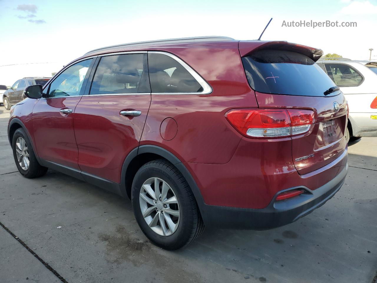 2018 Kia Sorento Lx Red vin: 5XYPG4A5XJG346998