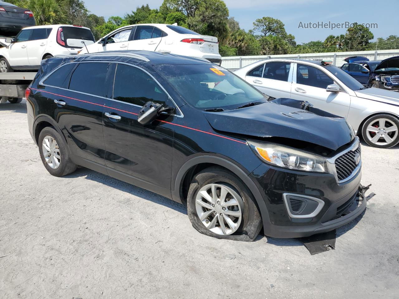 2018 Kia Sorento Lx Black vin: 5XYPG4A5XJG399958