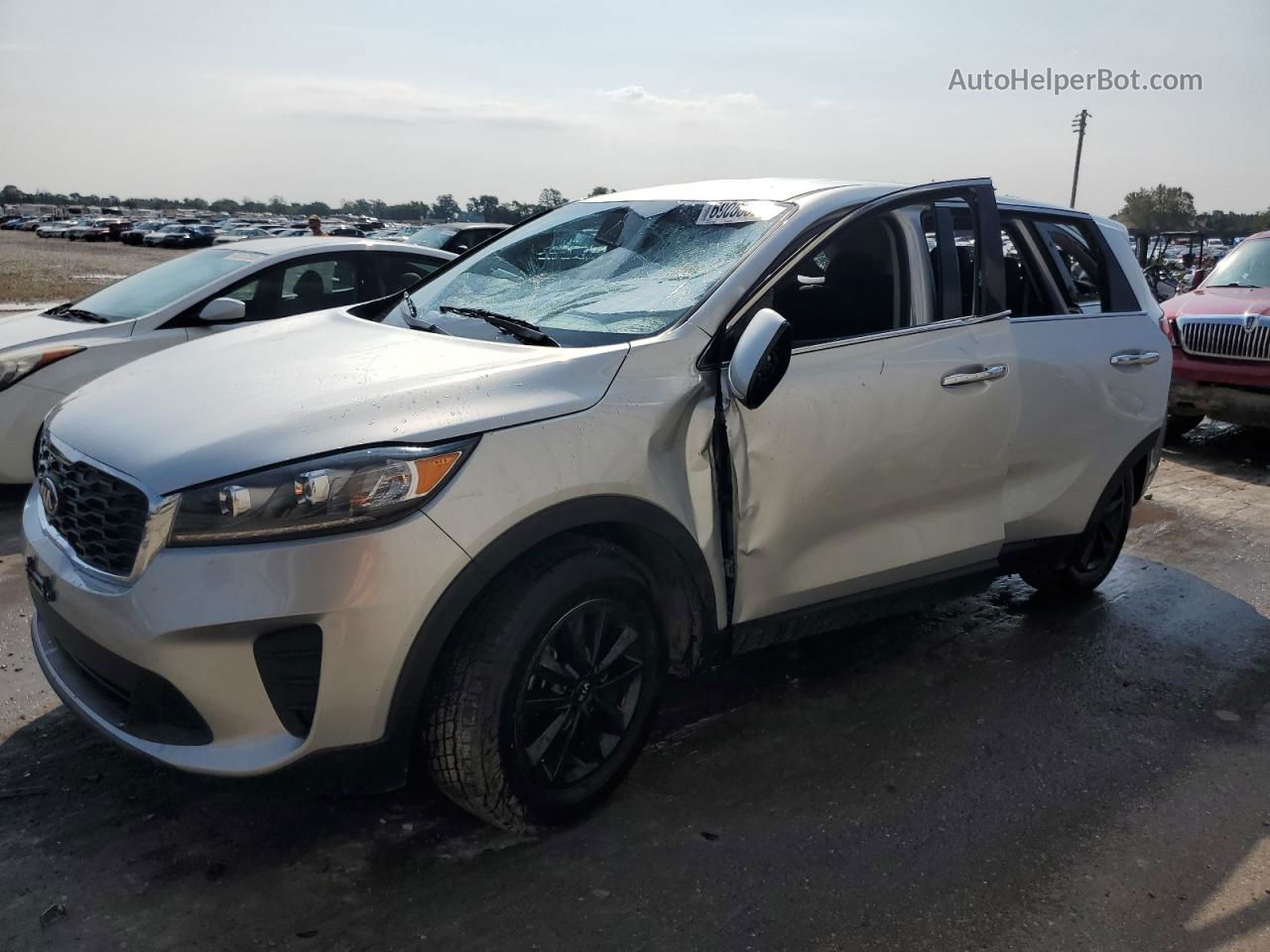 2020 Kia Sorento S Silver vin: 5XYPG4A5XLG647290