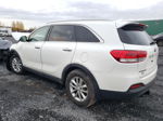 2018 Kia Sorento Lx White vin: 5XYPGDA15JG352446