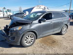 2017 Kia Sorento 2.4l Lx Gray vin: 5XYPGDA30HG294693