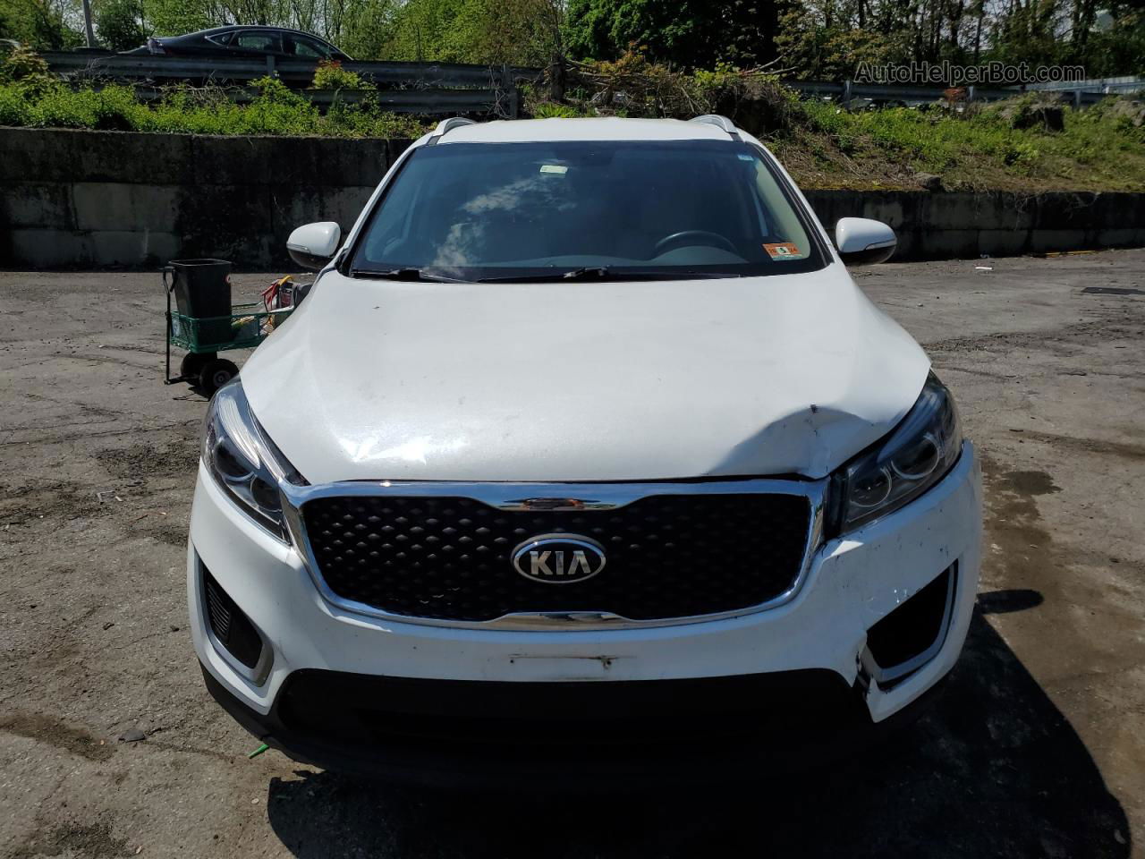 2017 Kia Sorento Lx Белый vin: 5XYPGDA30HG322671